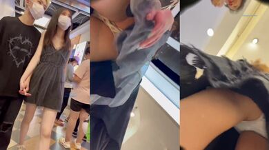 商城跟随操底漂亮美眉 屁屁好性感 内内好可爱 不管你闺蜜男友在旁边也要抄